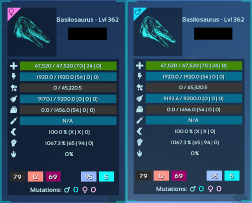 Top Stat Basilosaurus Mating Pair - Colour Options - Ark Ascended Crossplay PVE - Picture 7 of 13