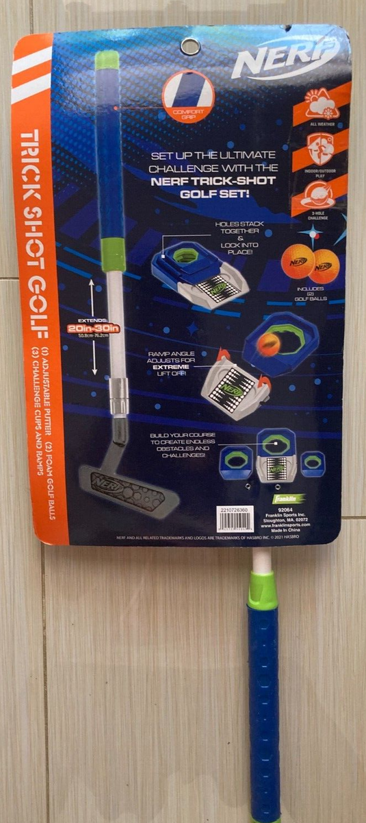 NERF Trick Shot Golf Set - Indoor & Outdoor Putting Trick
