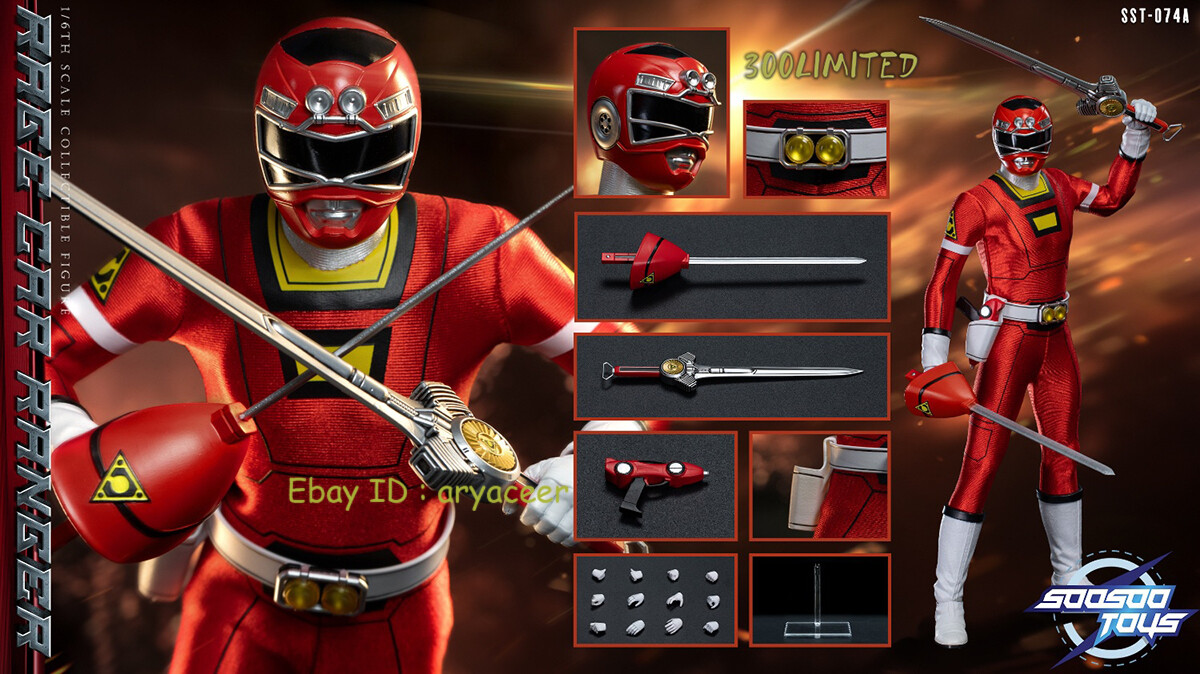 Presell Soosoo Toys SST074A Super Sentai Rage Car Ranger 1/6