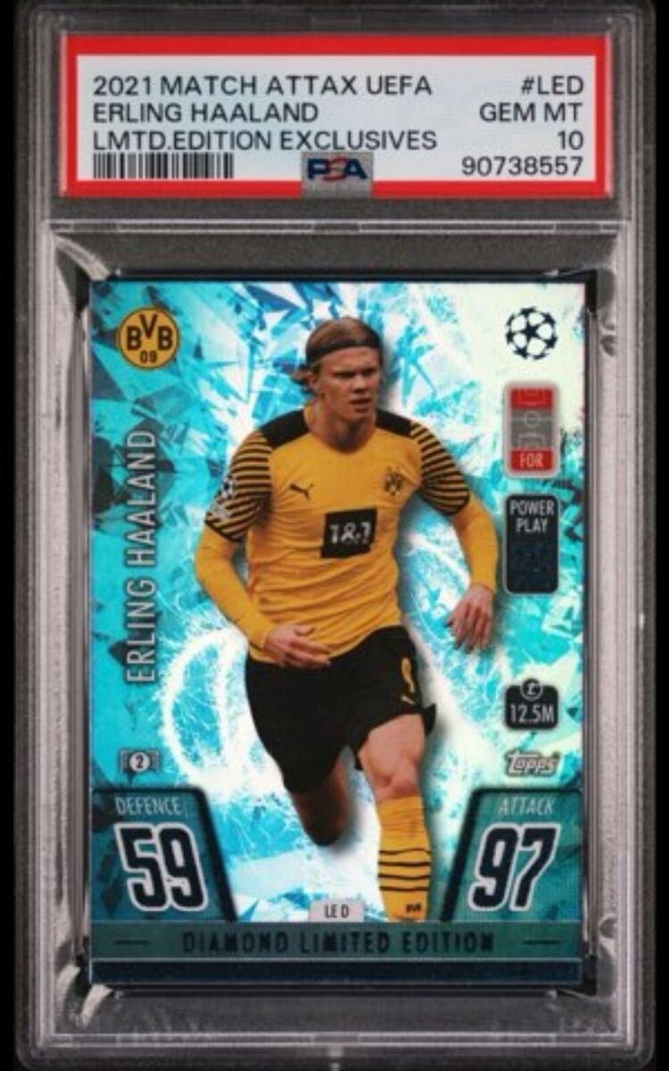 2021 Topps Match Attax Erling Haaland Diamond Limited 2021 Topps Match Attax Erling Haaland Diamond Limited