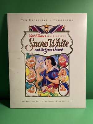 WALT DISNEY'S SNOW WHITE & THE SEVEN DWARFS 10 LITHOGRAPHS OF MOVIES POSTERS