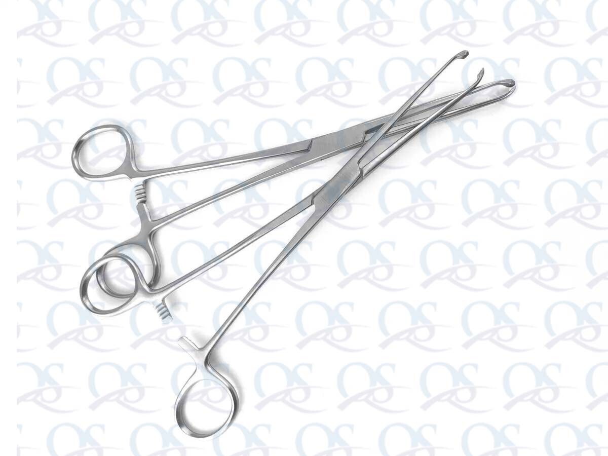 Allis Tissue Forceps 10" Surgical Instrument - 5x6 Teeth, Locking, Stainless Steel