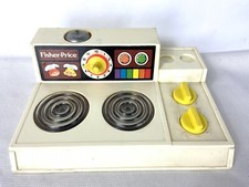 Fisher Price 919 Pretend Play Fun with Food Stove Top Magic Burners 1978 BO W