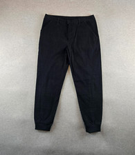 Armani Exchange Joggers Trousers Mens Size 30 Black Velour Straight Designer