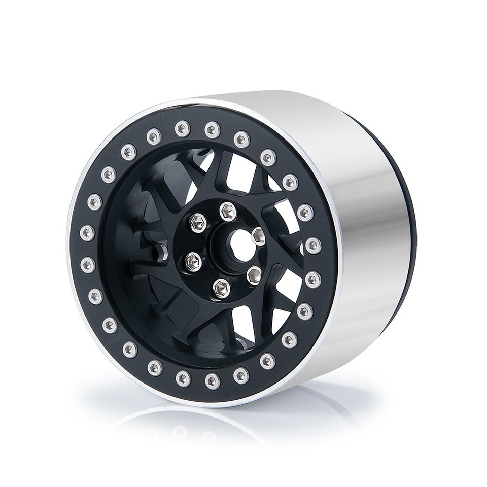 RCLIONS Cerchi Beadlock In Alluminio Da 4,8 Cm Per Auto RC Crawler Axial SCX10 D90 TRX-4 RC Auto U2013 Confezione Da 4 - Foto 3