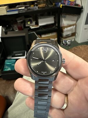 MOVADO BOLD MENS WATCH MB 42mm With Box Nice