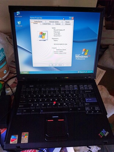 IBM Thinkpad R51 • Pentium M 1.7Ghz • 1GB RAM • Win XP • 60GB HD • AC adapter