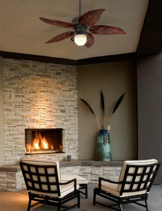 Oasis 48-Inch Indoor/Outdoor Ceiling Fan with LED Light Fixture 7236200 - Image 3 of 4