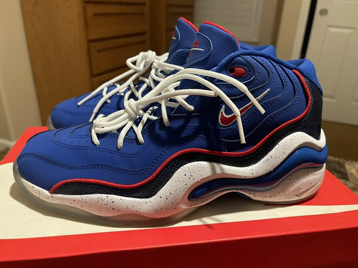 Nike Air Zoom Flight 96 Allen Iverson Banned Discontinued 9.5 100% Blue | eBay