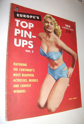 EUROPE'S TOP PIN-UPS no. 2 circa 1954. 100 GLAMOROUS PHOTOS ACTRESSES MODELS etc