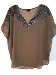 sheer embellished top