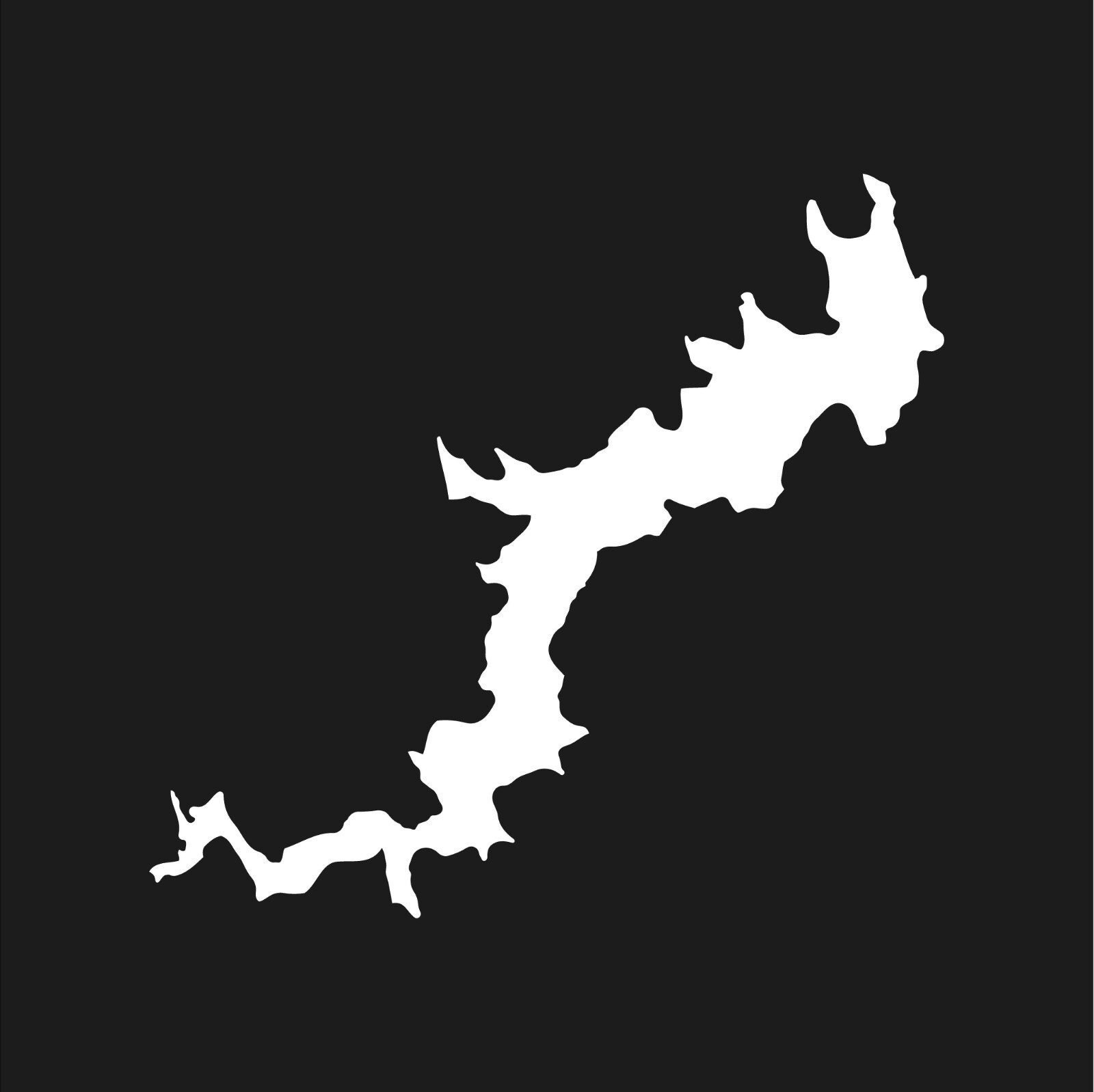 Lake Wallenpaupack Outline Vinyl Decal Pennsylvania Window L
