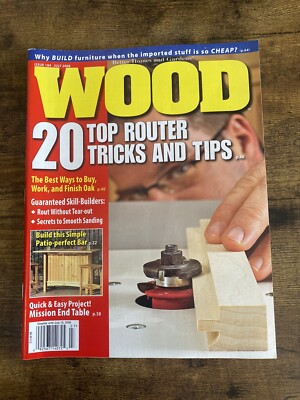 Vintage Issue 184 July 2008 WOOD Magazine Wodworking Home Improvement