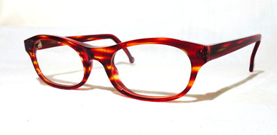 New LA Eyeworks NOS 98' eyeglasses, REVA 156, 47-17-130 zebra orange (Beetlenut)