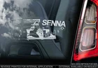 Ayrton Senna Sticker, Formula One Car Window Sign, Bumper Decal F1 Gift -V07