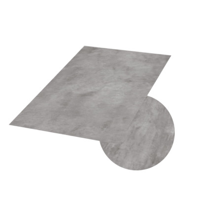 Vinyl boden Klick Fliesenoptik hellgrau mit Trittschall m²/28,99  Cement Optik