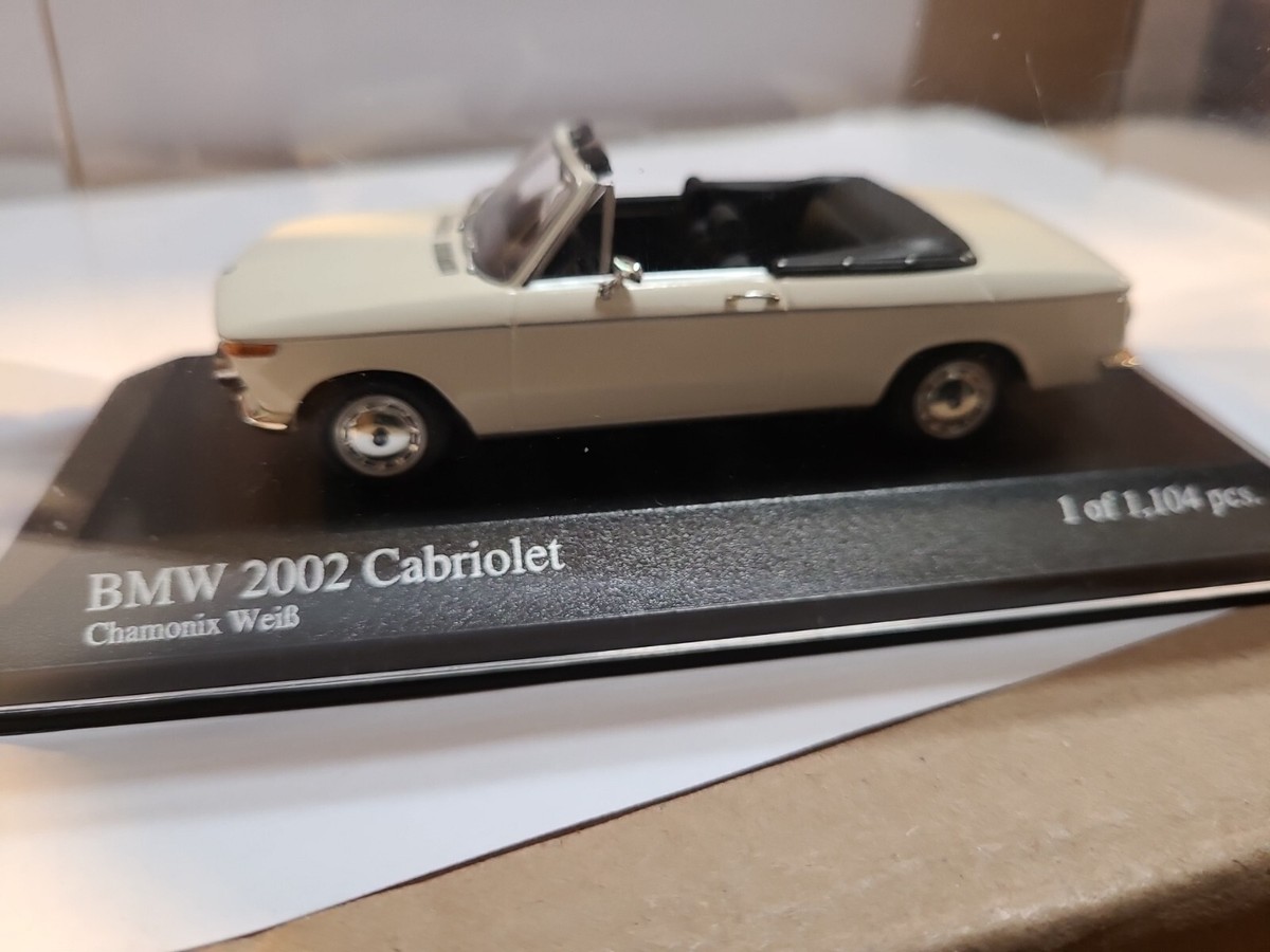 Miniature Minichamps 1/43 BMW 2002 Cabriolet – Série Limitée 3024 Exemplaires