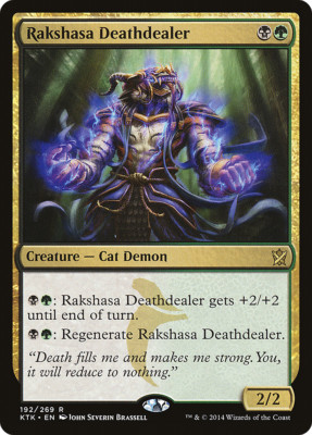 Rakshasa Deathdealer X (1) EX/NM - Khans of Tarkir R192 4RCards