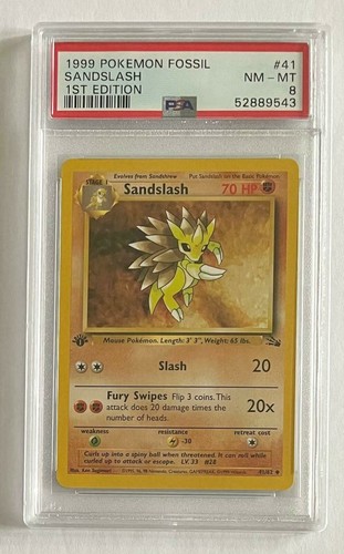 Sandslash (1st Edition) graded PSA 8 for sale on eBay