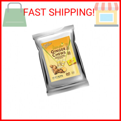 Prince of Peace Ginger Chews With Lemon, 1 lb.   Candied Ginger   Lemon Candy