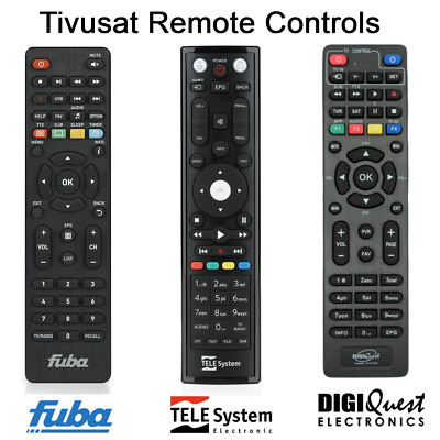 Tivusat HD italienische Original Fernbedienung für Fuba Teleskopsystem Digiquest