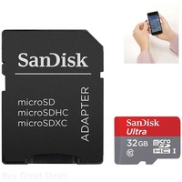 32 Gb Micro Sd Card Memory Flash Adapter Mini Class 10 Smartphone Tablet Sandisk 32 Gb Micro Sd Card Memory Flash Adapter Mini Class 10 Smartphone Tablet Sandisk