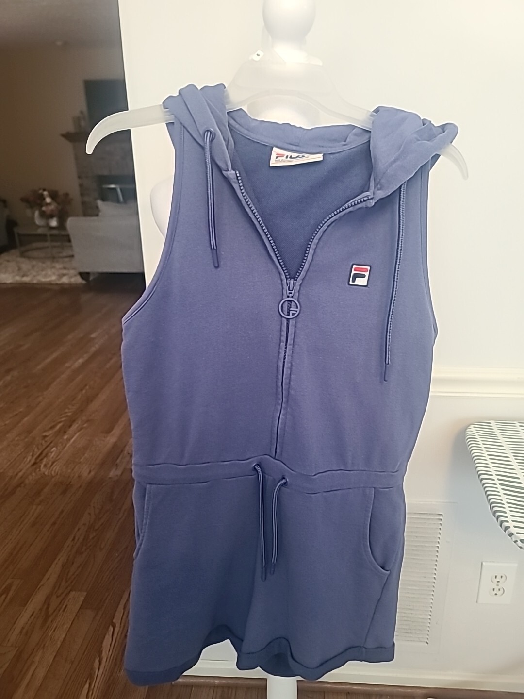 FILA maglione pantaloncino donna senza maniche con cappuccio taglia media