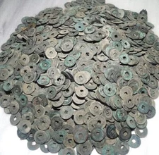 lot 100 pcs ancient chinese coins treasure found by metal detector