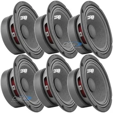 6x DS18 PRO-GM6.4 6.5" Midrange Loud Speakers 480 Watts 4-ohm Car Loudspeakers