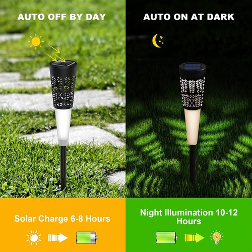 Solar Garden Lights Outdoor Landscape LED Pathway Yard Lights Walkway Lamp - Picture 10 of 35