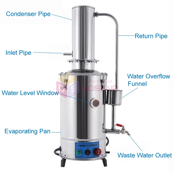 Electrothermal Stainless Water Distiller Distilled Purifier 5L/H Auto Electric - Image 3 of 4