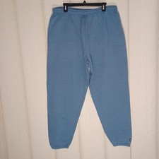 USA Olympic Pants Mens Extra Large Blue Fleece Lined Athletic Lounge Leisure EUC