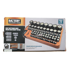 The Battery Organizer and Tester with Cover, Battery Storage Organizer New Box