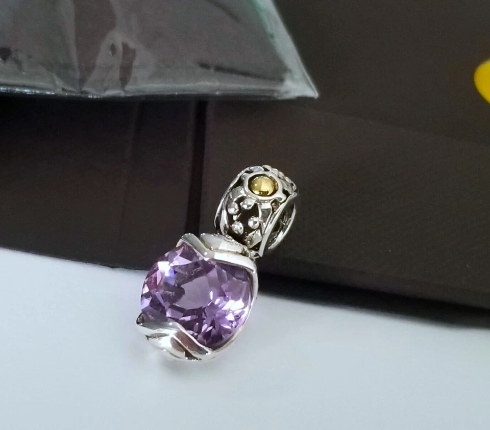 JOHN HARDY - Colgante Batu Sari Oro 18K con Amatista Púrpura - ¡Prístino! Foto 3 de 4