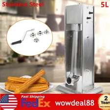 5L Stainless Steel Manual Spanish Donuts Churrera Churro Maker Machine Filler
