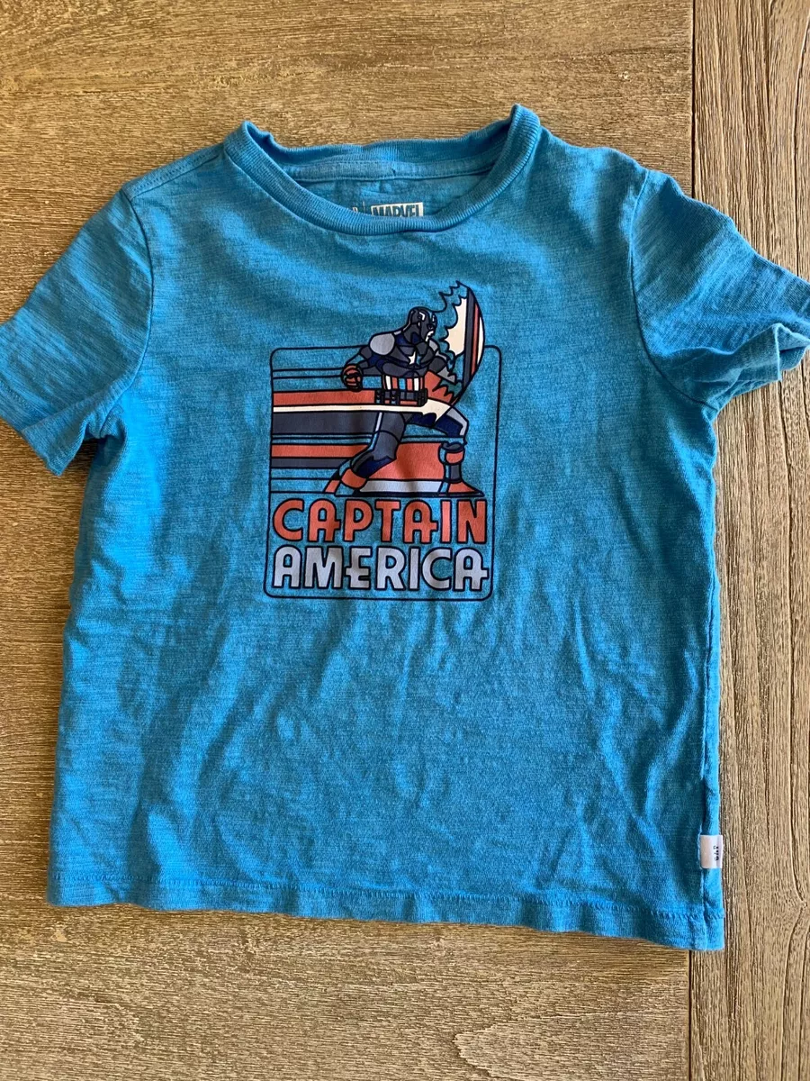 kids captain america t shirt