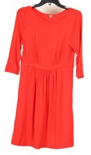 J. Crew Women’s Dress Small Red A Line Pullover Knit 3/4 Sleeve Stretch