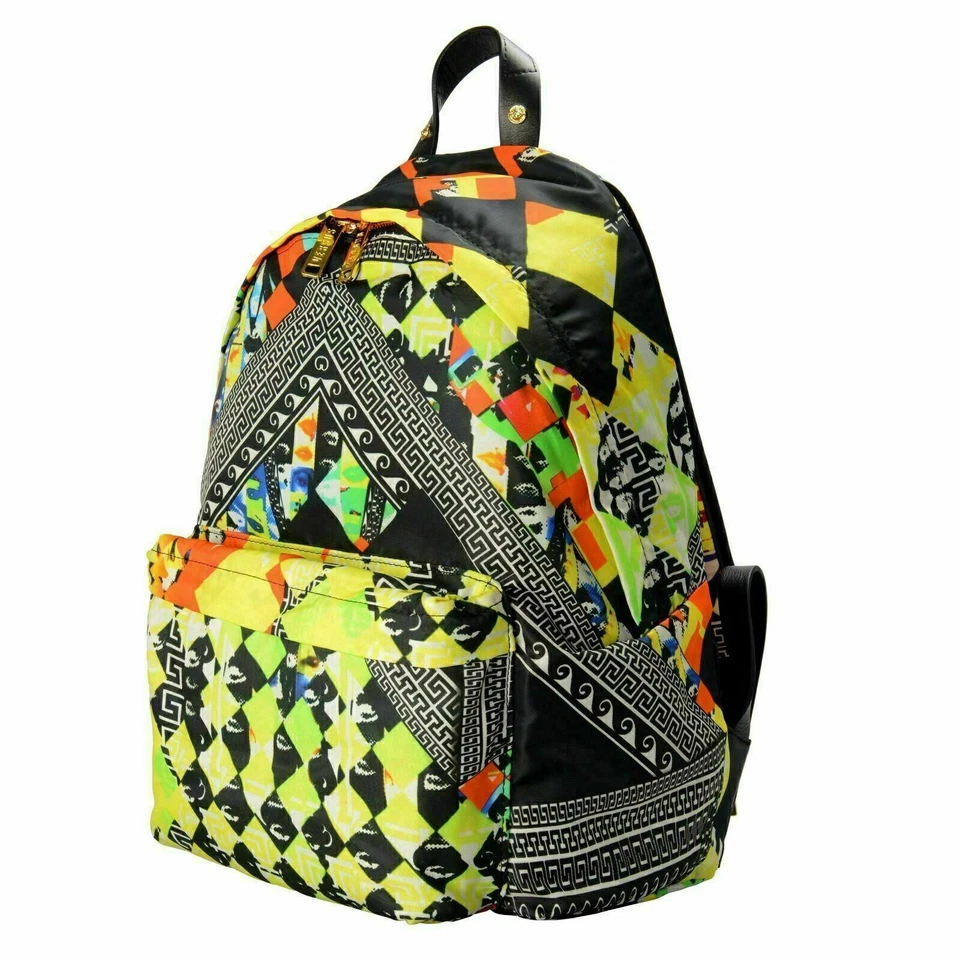 Versace Versus   Trimmed Multi-Color Patterned Unisex Backpack - Image 2 of 4