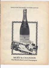 80's Moet & Chandon Print Ad Vintage Champagne 8.5" x 11"