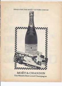 80's Moet & Chandon Print Ad Vintage Champagne 8.5" x 11"