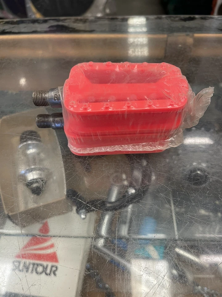 Детские велосипедные педали 1/2 неоновые оранжевые/красные - Изображение 3 из 4