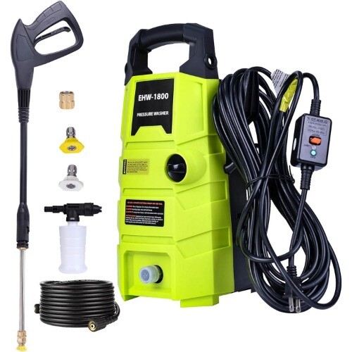 Electric Pressure Washer 1800PSI 1.6GPM Home Garden Power Washer with 20FT Hose