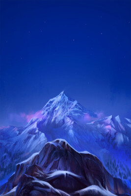 Snow At Everest Oil Paint Landscape Painting Wall Art Home Decor - POSTER 20x30