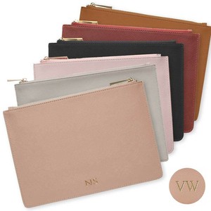 Personalised Monogrammed Genuine Saffiano Leather Pouches
