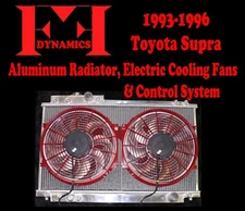 FF DYNAMICS RADIATOR & TWIN ELECTRIC COOLING FAN SYSTEM: 1993-1996 TOYOTA SUPRA
