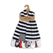 Demdaco Activity Mommy Me Scarf "Black White" Baby Toys Bonding Time Toddler