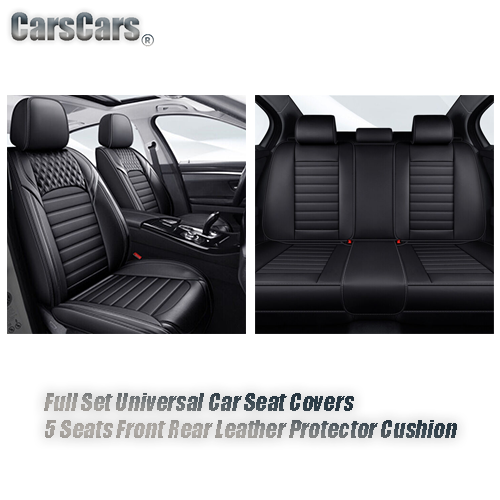 Universal 5 set Auto Seat Cushion Leather 5 seats Universal Car seat cover Waterproof Car Seat Cover