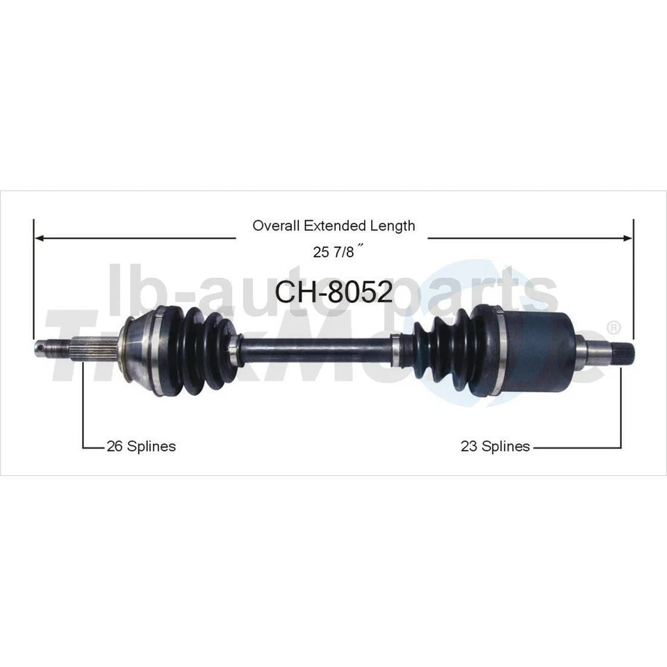 For Chrysler E Class 1984 2x CV Joint Axle Shaft Front - Image 3 of 3
