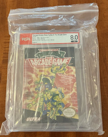 Teenage Mutant Ninja Turtles II: The Arcade Game NES PSA graded 8.0