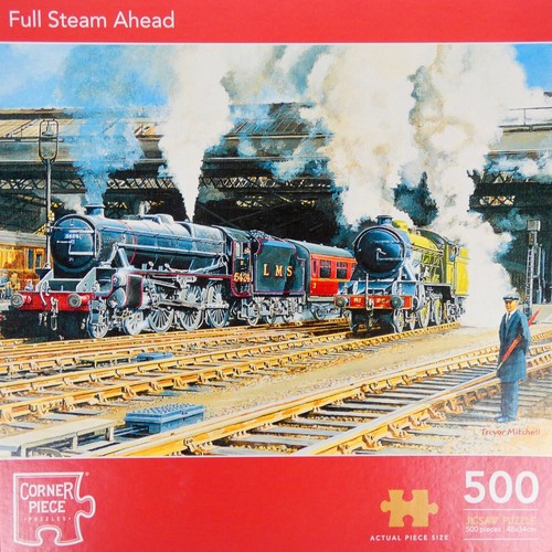 Eckteil Puzzle Volldampf Ahead Puzzle 500 Teile vollständig